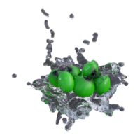 réaliste 3d rendre de vert grain de raisin meilleur pour commercial et conception objectif png