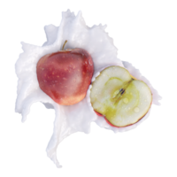 realistisk 3d framställa av röd äpple bäst för kommersiell och design ändamål png