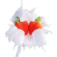 Realistic 3D render of Strawberry best for commercial and Design purpose png