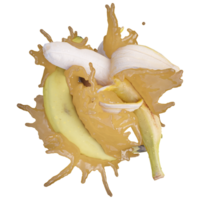 Realistic 3D render of Banana best for commercial and Design purpose png