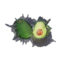 Realistic 3D render of Avocado best for commercial and Design purpose png