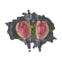 Realistic 3D render of Pink Guava best for commercial and Design purpose png