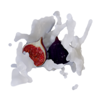 Realistic 3D render of Fig best for commercial and Design purpose png