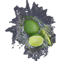 Realistic 3D render of Lime Fruit best for commercial and Design purpose png