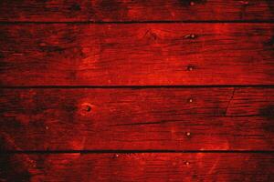 Red wood plank texture. Background old red panels. photo