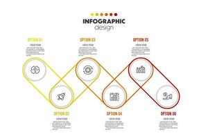 vector infografía negocio datos proceso diagrama diseño elemento. infografía modelo 7 7 opción para presentación.