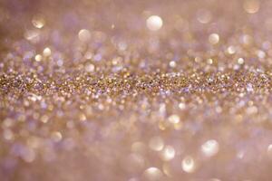 Sparkling Glitter bokeh Background. photo