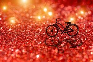 Sparkling glitter bokeh background. photo