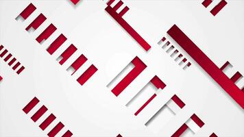 Geometric red grey tech abstract video animation