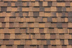 Brown tiles roof background photo