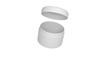 3D rendered Cosmetics Jar mock up. Packaging clear Cosmetic cream png