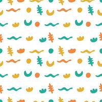 Colorful abstract seamless pattern on a white background vector