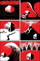 Natural Disasters Set vector