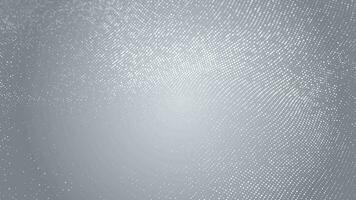 Abstract clean white grey wave from of particles and dots moves on background, big data visualization, futuristic and digital background, 3D, 4K, seamless loop video
