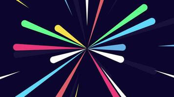 hoch Geschwindigkeit fliegend Linien, Digital Beleuchtung Geschwindigkeit, bunt Strahlen. nahtlos Schleife eben 3d Animation, 4k video