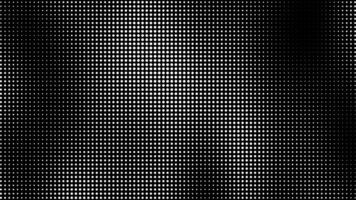 halftone dots beweging achtergrond. retro en wijnoogst patroon animatie. halftone grappig punt beweging achtergrond. naadloos lus video