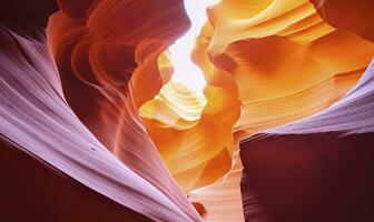 AI generated Antelope slot canyon. AI Generated photo