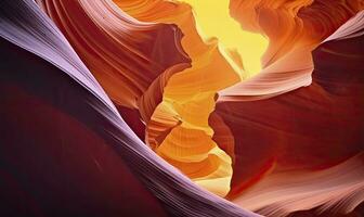 AI generated Antelope slot canyon. AI Generated photo