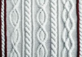 AI generated Knitted sweater texture, background with copy space. AI Generated photo