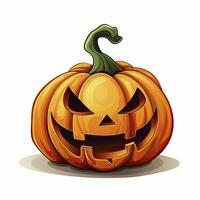 AI generated Halloween object on white background. AI Generated photo