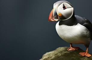 AI generated Atlantic Puffin Bird. AI Generated photo