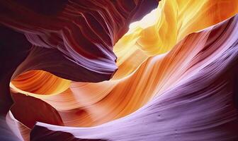 AI generated Antelope slot canyon. AI Generated photo