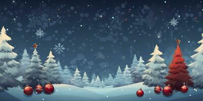 AI generated Merry Christmas and Happy New Year Background. AI Generated photo