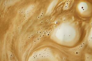 AI generated Coffee foam texture. AI Generated photo