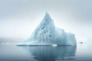 AI generated Iceberg in Greenland. AI Generated photo