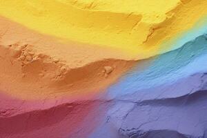 AI generated Close up of multi coloured sand background. AI Generated. photo