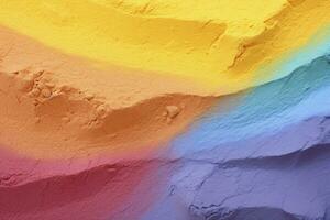 AI generated Close up of multi coloured sand background. AI Generated. photo