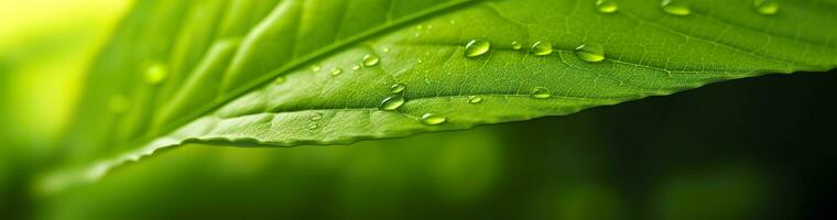 ai generado verde hoja naturaleza antecedentes. ai generado foto