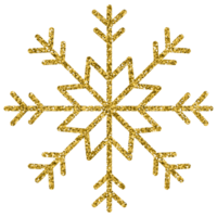 Gold glitter snowflake christmas decoration luxury ornament design for element png