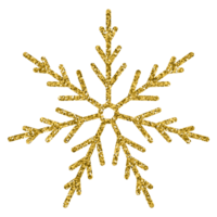 oro Brillantina copo de nieve Navidad decoración lujo ornamento diseño para elemento png