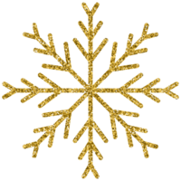 oro Brillantina copo de nieve Navidad decoración lujo ornamento diseño para elemento png
