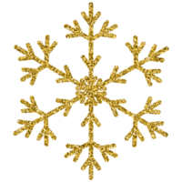 Gold glitter snowflake christmas decoration luxury ornament design for element png