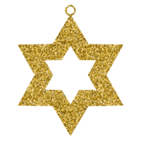 oro Brillantina brillante Navidad estrella lujo decoración ornamento diseño para elemento png