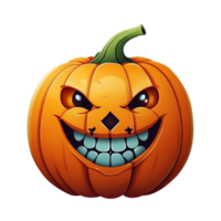 AI generated Cute Halloween Pumpkin png