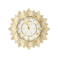 Christmas  - Decorative Elegant Clock Christmas On Transparent Background png