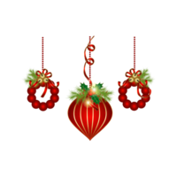 Christmas  - Christmas Ornaments On Transparent Background png