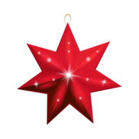 Christmas  - Christmas Decorative Star On Transparent Background png