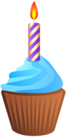 compleanno focaccina con candela png