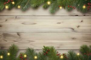 AI generated Christmas and New Year background. AI Generated photo