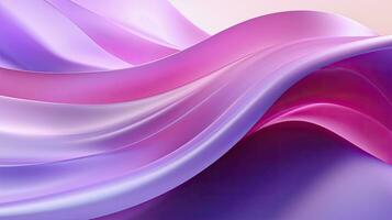 ai generado resumen 3d imagen de digital olas en sombras de rosado y púrpura. ai generado foto