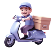 AI generated Delivery Man. Parcel delivery worker. Delivery concept. png