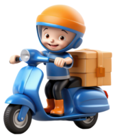 AI generated Delivery Man. Parcel delivery worker. Delivery concept. png