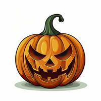 AI generated Halloween object on white background. AI Generated photo