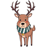 Cute reindeer character png