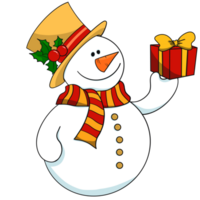 cute snowman character l png