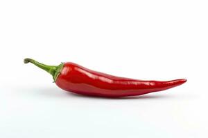 AI generated A Red chili pepper is isolated on a white background. AI Generated photo